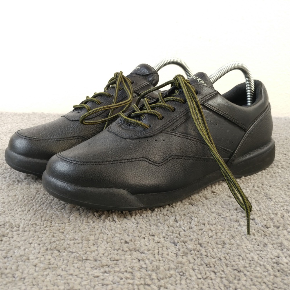 Rockport Prowalker Womens Size 9 Black Leather Comfort Walking Sneakers WR7108